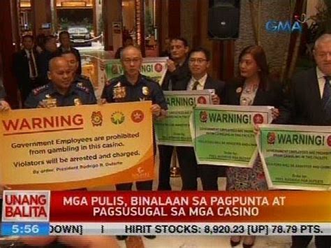 Pulis arestado sa pagsusugal sa casino 